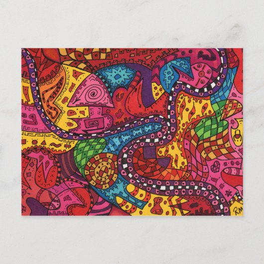 Google Map van de hemel Briefkaart (Voorkant)