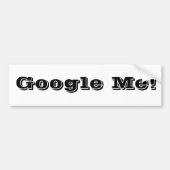 Google me! bumpersticker (Voorkant)