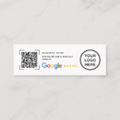 Google Review Bedankt Mini Zakelijke Inserts Visitekaartje (Voorkant)