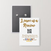 Google review bedrijfslogo Scan QR review Button (Voorkant / Achterkant)