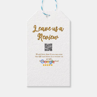 Google review bedrijfslogo Scan QR review Cadeaulabel