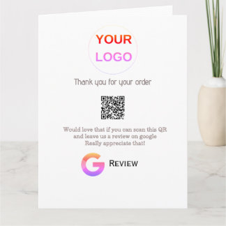Google review bedrijfslogo Scan QR review Kaart