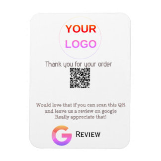 Google review bedrijfslogo Scan QR review Magneet