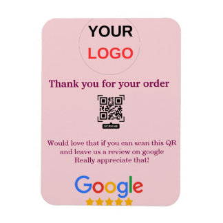 Google review bedrijfslogo Scan QR review Magneet
