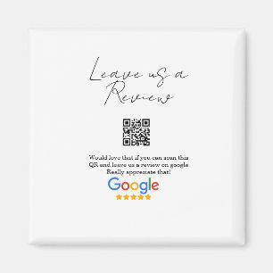 Google review bedrijfslogo Scan QR review Magneet