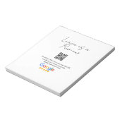 Google review bedrijfslogo Scan QR review Notitieblok (Linkerzijde)