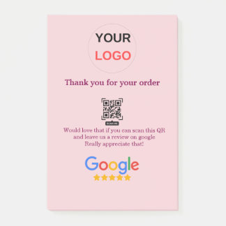 Google review bedrijfslogo Scan QR review Post-it® Notes