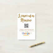 Google review bedrijfslogo Scan QR review Post-it® Notes (Op bureau)
