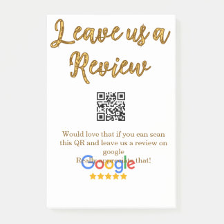 Google review bedrijfslogo Scan QR review Post-it® Notes