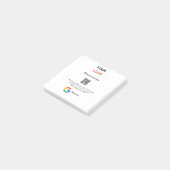 Google review bedrijfslogo Scan QR review Post-it® Notes (Schuin)