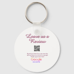Google review bedrijfslogo Scan QR review Sleutelhanger