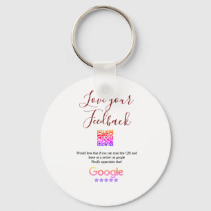 Google review bedrijfslogo Scan QR review Sleutelhanger