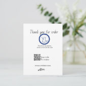 Google review bedrijfslogo website scan QR-code Briefkaart (Staand voorkant)