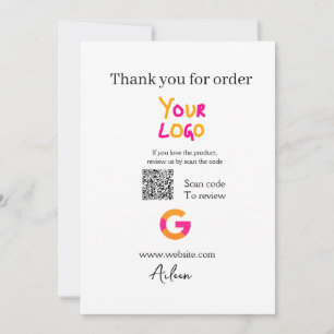Google review bedrijfslogo website scan QR-code Kaart