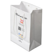 Google review bedrijfslogo website scan QR-code Medium Cadeauzakje (Voorkant Gekanteld)