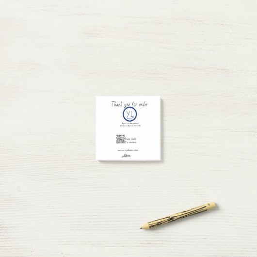 Google review bedrijfslogo website scan QR-code Post-it® Notes (Op bureau)