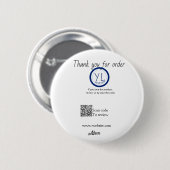 Google review bedrijfslogo website scan QR-code Ronde Button 5,7 Cm (Voorkant /achterkant)