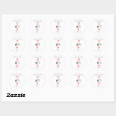 Google review bedrijfslogo website scan QR-code Ronde Sticker (Vel)
