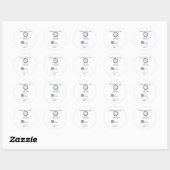 Google review bedrijfslogo website scan QR code Ronde Sticker (Vel)