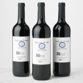 Google review bedrijfslogo website scan QR-code Wijn Etiket (Flessen)