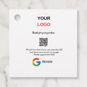 Google review business logo Scan QR review Bedankjes Labels