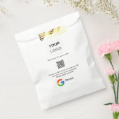 Google review business logo Scan QR review Bedankzakje (Gezegeld)
