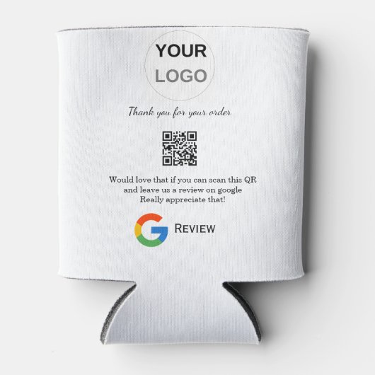 Google review business logo Scan QR review Blikjeskoeler (Voorkant)
