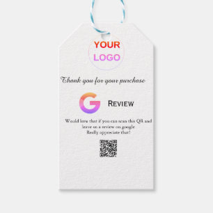 Google review business logo Scan QR review Cadeaulabel