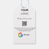 Google review business logo Scan QR review Cadeaulabel (Achterkant)