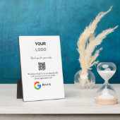 Google review business logo Scan QR review Fotoplaat (Zijkant)