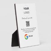 Google review business logo Scan QR review Fotoplaat (Zijkant)