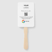 Google review business logo Scan QR review Handwaaier (Achterkant)