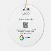 Google review business logo Scan QR review Keramisch Ornament (Links)