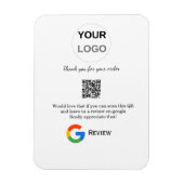 Google review business logo Scan QR review Magneet (Verticaal)