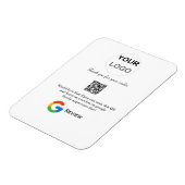 Google review business logo Scan QR review Magneet (Linkerzijde)