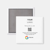 Google review business logo Scan QR review Magneet (Voorkant / Achterkant)