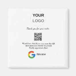 Google review business logo Scan QR review Magneet