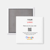 Google review business logo Scan QR review Magneet (Voorkant / Achterkant)
