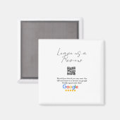 Google review business logo Scan QR review Magneet (Voorkant / Achterkant)