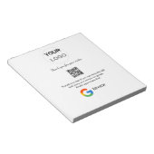 Google review business logo Scan QR review Notitieblok (Schuin)