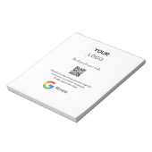 Google review business logo Scan QR review Notitieblok (Linkerzijde)