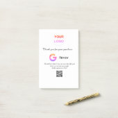 Google review business logo Scan QR review Post-it® Notes (Op bureau)