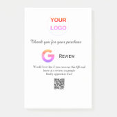Google review business logo Scan QR review Post-it® Notes (Voorkant)
