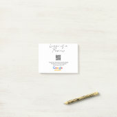 Google review business logo Scan QR review Post-it® Notes (Op bureau)