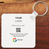 Google review business logo Scan QR review Sleutelhanger (Achterkant)