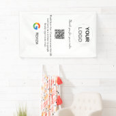 Google review business logo Scan QR review Spandoek (Insitu)