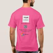 Google review business logo Scan QR review T-shirt (Achterkant)