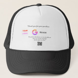 Google review business logo Scan QR review Trucker Pet