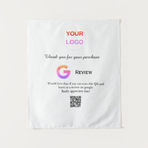 Google review business logo Scan QR review Wandkleed