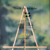 Google review business logo website scan QR-code Acryl Bord (Neutraal)